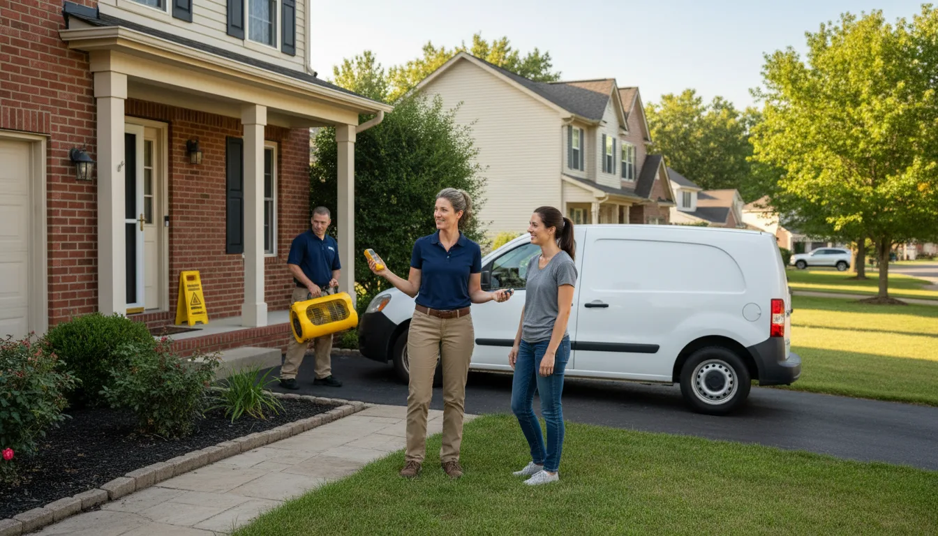 Residential water damage restoration in Salem, NE